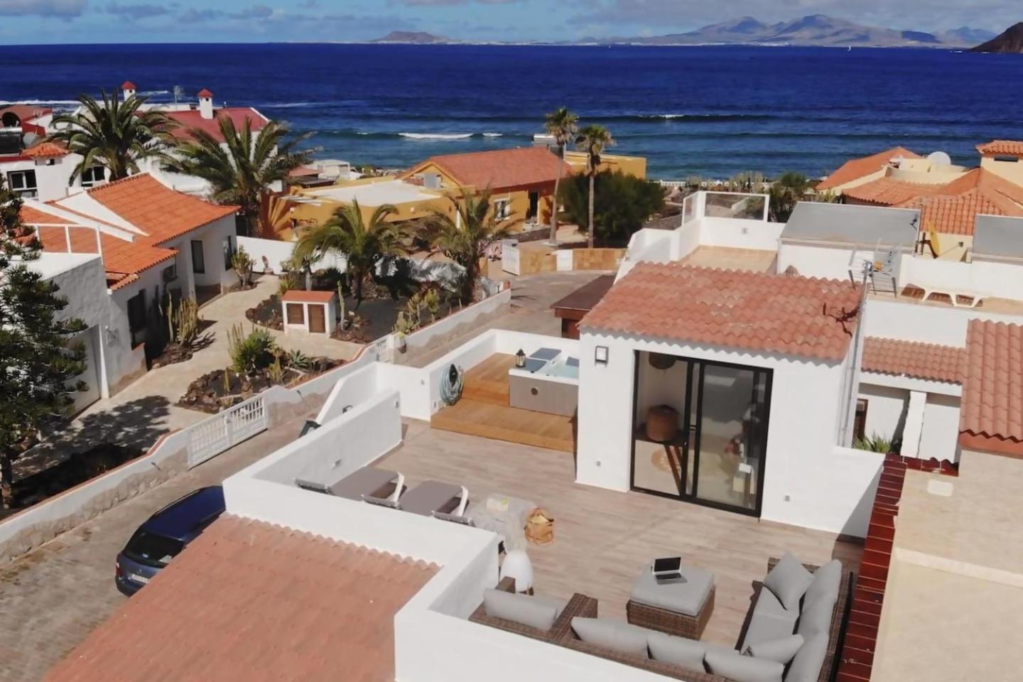Villa Aloha Jacuzzi Y Vistas Al Mar Corralejo Exterior foto